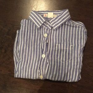 Crewcuts Toddler blue/white stripped button down